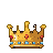 A golden crown with red gems, a diamond ring, gold bars, a pearl necklace, and a pocket watch.