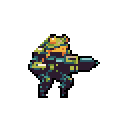 Armored Frog Warrior Ready for Action