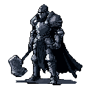 Mighty Knight with War Hammer | Stoic Warrior