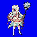 Animated with AI: Magical Girl Spellcaster with Star Staff