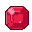 A collection of pixelated gems: a red ruby, blue sapphire, green emerald, purple amethyst, and yellow topaz, with subtle animations.