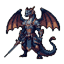 Draconic Knight: Stoic Fantasy Warrior, Ready for Battle