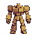 Colossal golden-brown golem punching forward.
