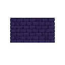 Dark purple brick wall with subtle texture variations on a transparent background.