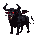 Pixel Art: Demon cow