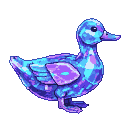 Crystal Duck: Ethereal Geometric Wildlife Portrait