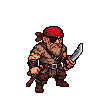 Dwarf Pirate Ready to Strike: Isometric Thug