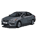 A 2016 grey Hyundai Sonata shown in profile against a black background.