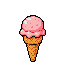 Sweet Strawberry Ice Cream Cone: Nostalgic Treat