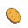 A single, golden-brown potato with textured shading, presented as 32x32 pixel art.