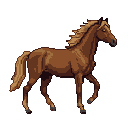 Pixel Art: horse