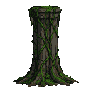 Ancient Stone Pedestal Reclaimed by Lush Green Vines